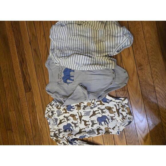 Carter's Other - Set of 3 Baby Boys' organic Bodysuits with Animal Prints and Stripes
